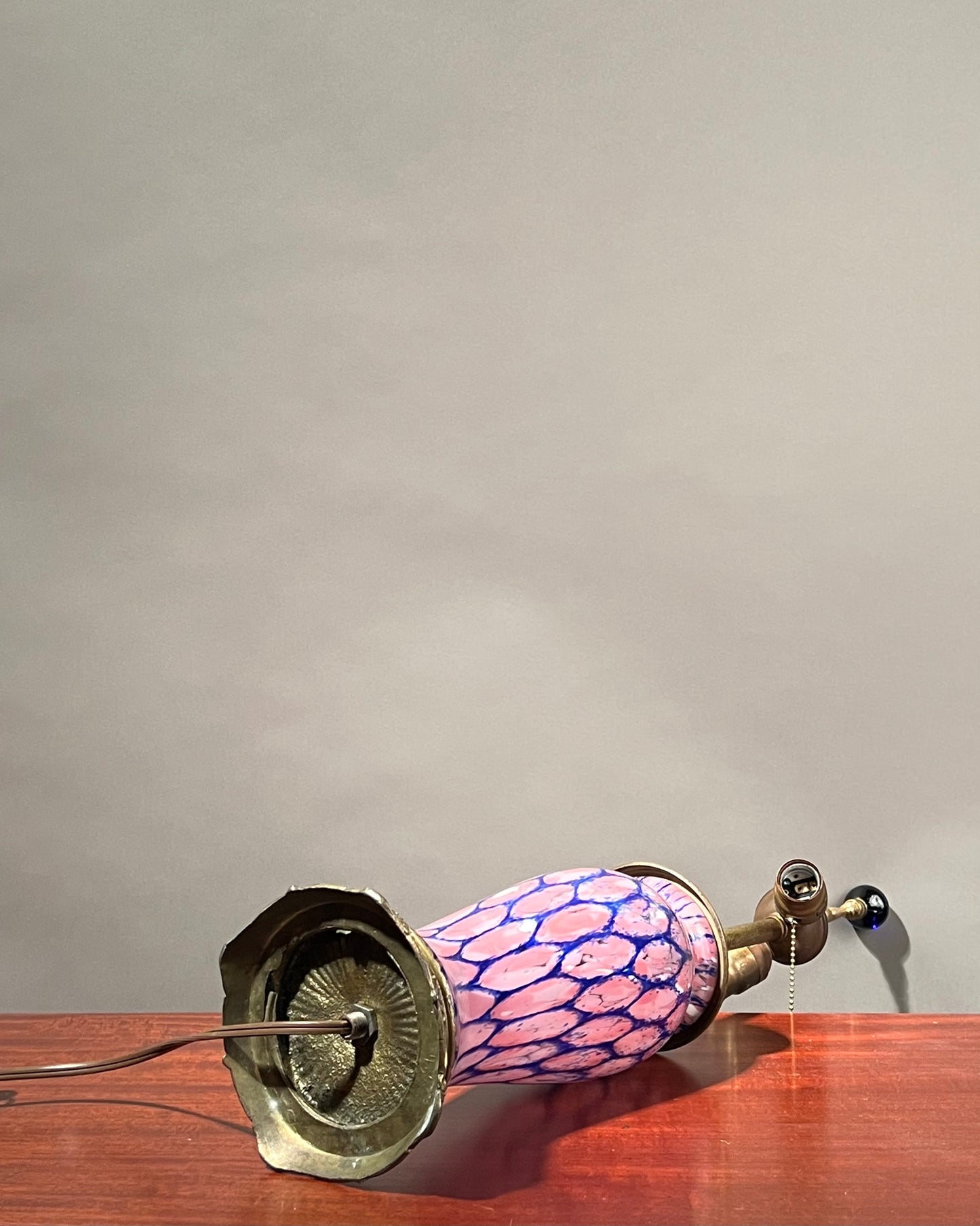 Vintage Art Glass Lamp