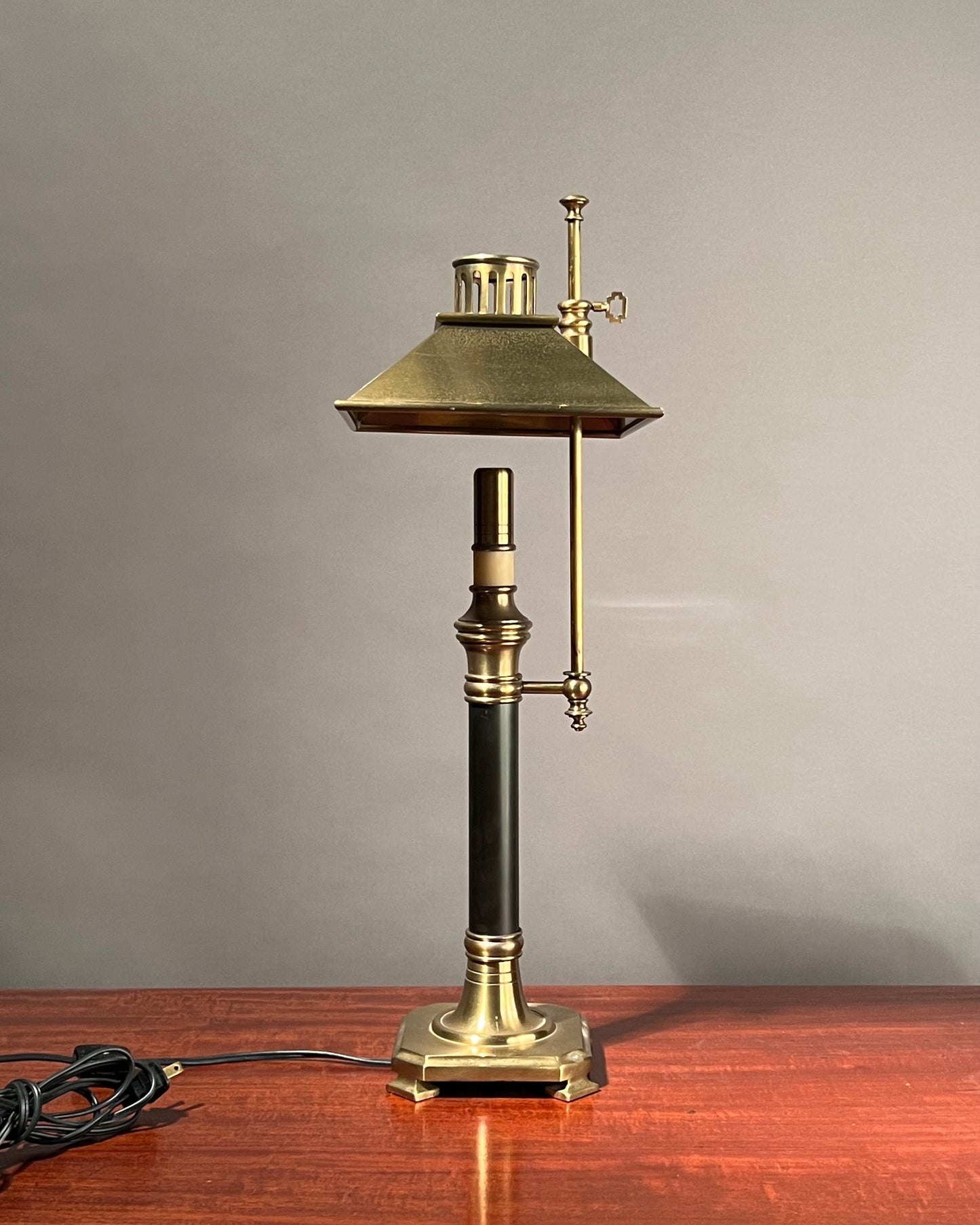 Vintage Brass Adjustable Lamp