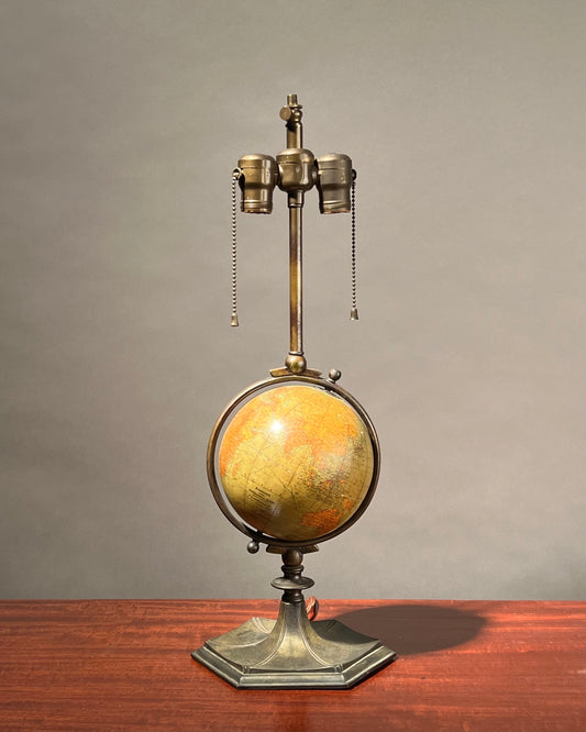 Vintage Hammonds World Globe Lamp