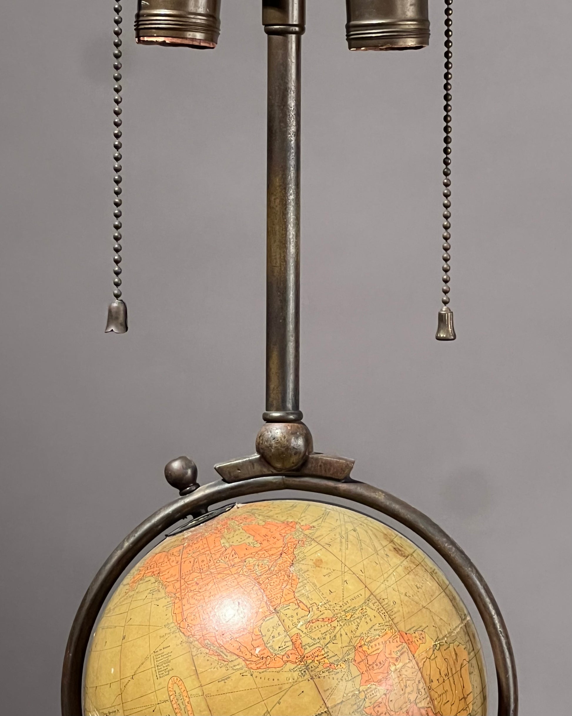 Vintage Hammonds World Globe Lamp