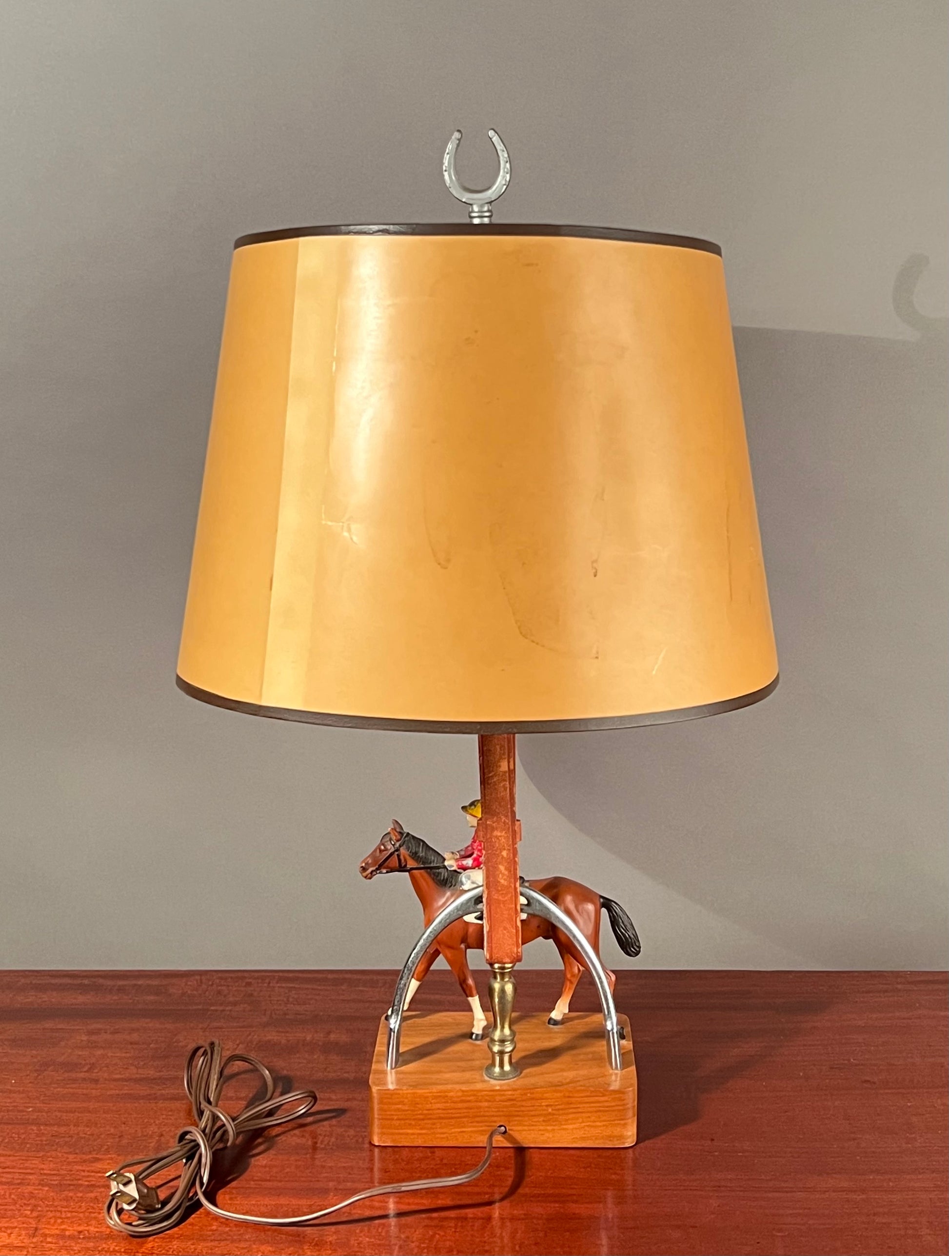 Vintage Polo Player Lamp
