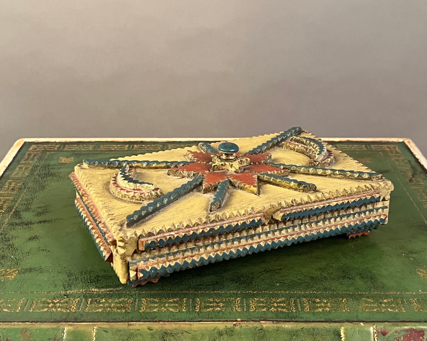 Vintage Tramp Art Box