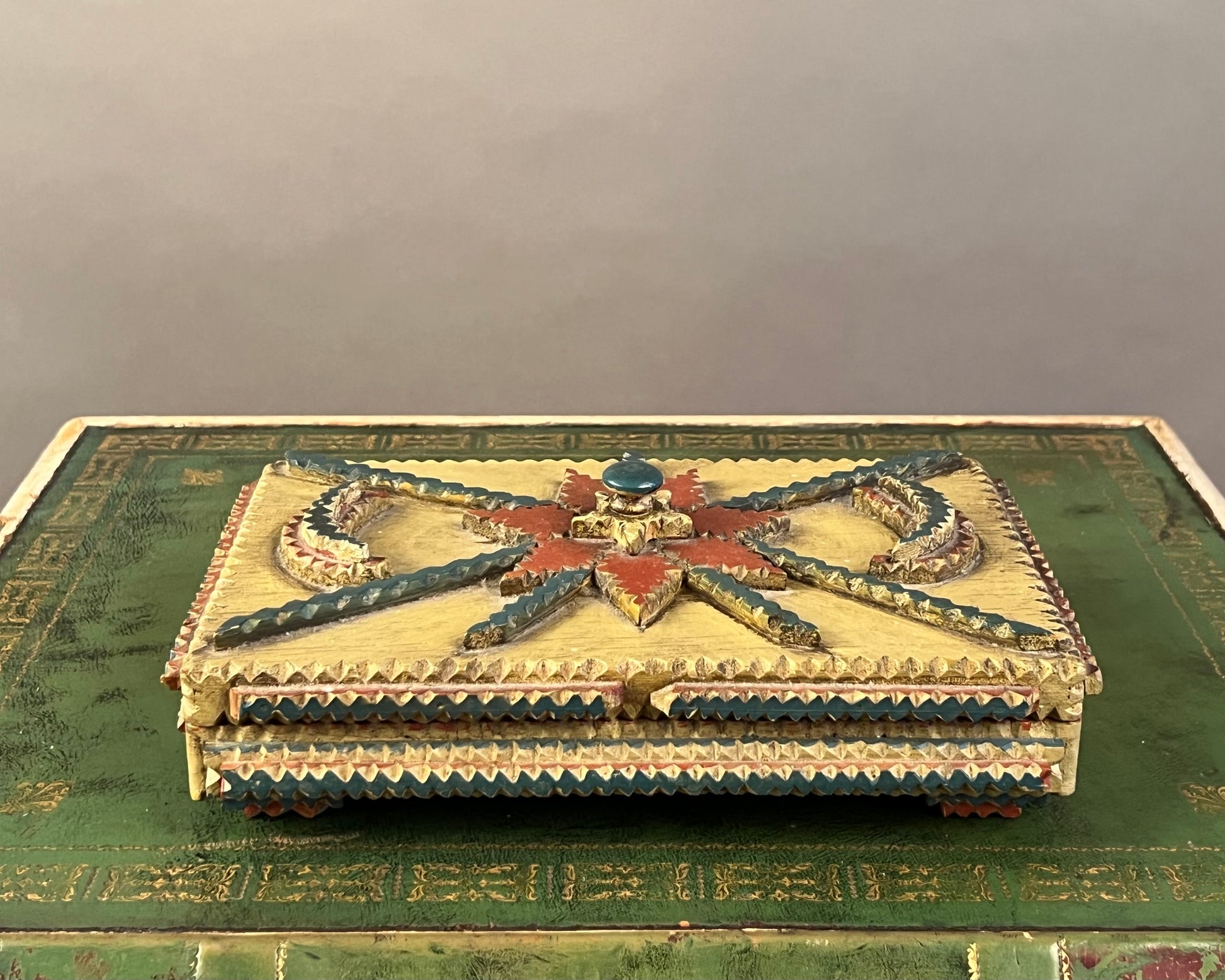 Vintage Tramp Art Box
